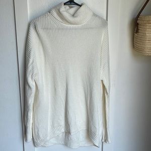 JCrew cream long sweater